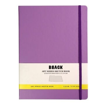 BBack Eskiz Bloğu Sert Kapak 110gr 21x29cm Lila 72yp