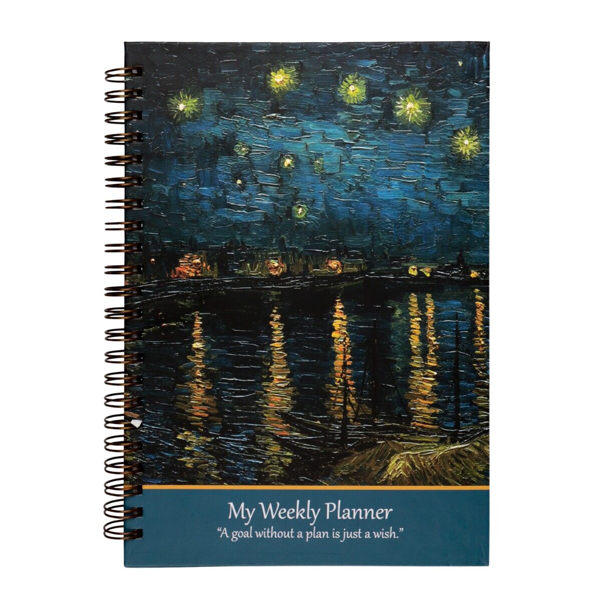 Van Gogh 14x20 Plan Defteri Starry Night Over the Rhône