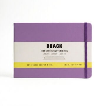 BBack Eskiz Bloğu Sert Kapak 140gr 14x21cm Lila 80yp