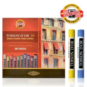 Koh-i-Noor Toison D'or Tam Boy Soft Pastel Artist's Seti 24lü