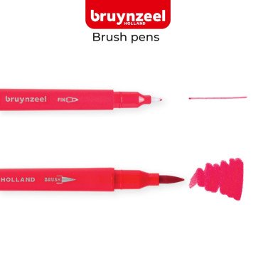 Bruynzeel İnce Uçlu Keçeli Kalem 0.4mm Seti 12li
