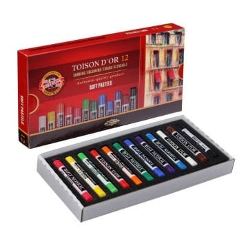 Koh-i-Noor Toison D'or Tam Boy Soft Pastel Artist's Seti 12li