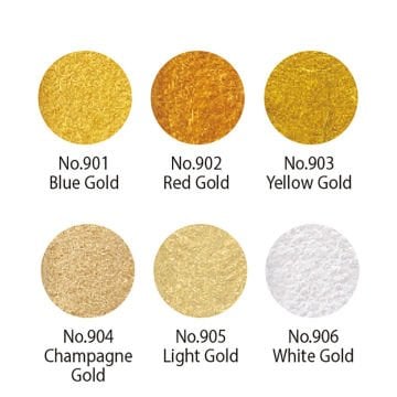 Zig Gansai Tambi Suluboya Tablet No 901 Blue Gold