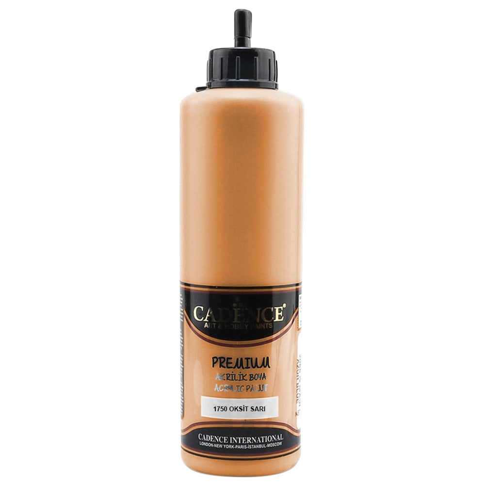 Cadence Premium Akrilik Boya 500ml 1750 Oksit Sarı