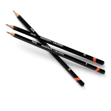 Derwent Graphic Dereceli Eskiz Cizim Kalemi 12B