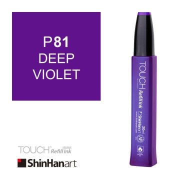 Shinhanart Touch Ink Alkol Bazlı Mürekkep 20ml P81 Deep Violet