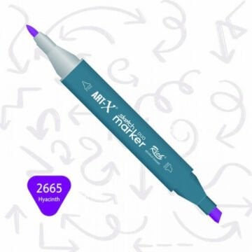 ART-X Çift Uçlu Sketch Marker Kalem 2665 Hyacinth