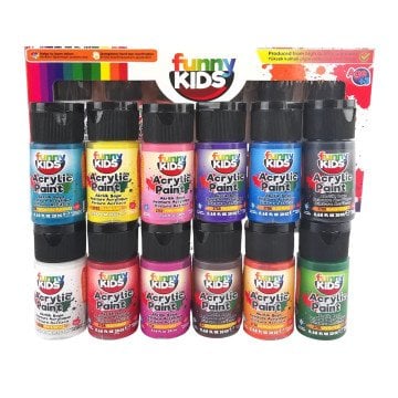 Funny Kids Akrilik Boya 20ml 12li Set