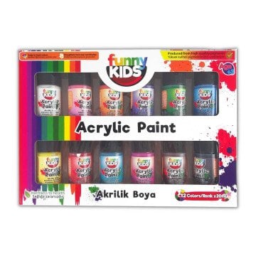Funny Kids Akrilik Boya 20ml 12li Set