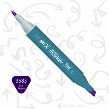 ART-X Çift Uçlu Sketch Marker Kalem 3583 Star Purple