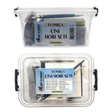 Art Elegant 14 Parça Çini Hobi Seti