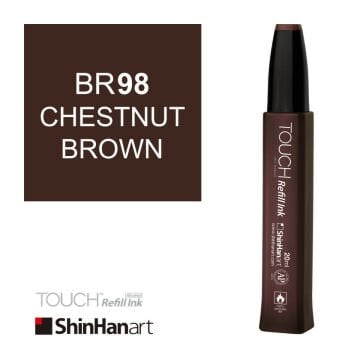 Shinhanart Touch Ink Alkol Bazlı Mürekkep 20ml BR98 Chestnut Brown