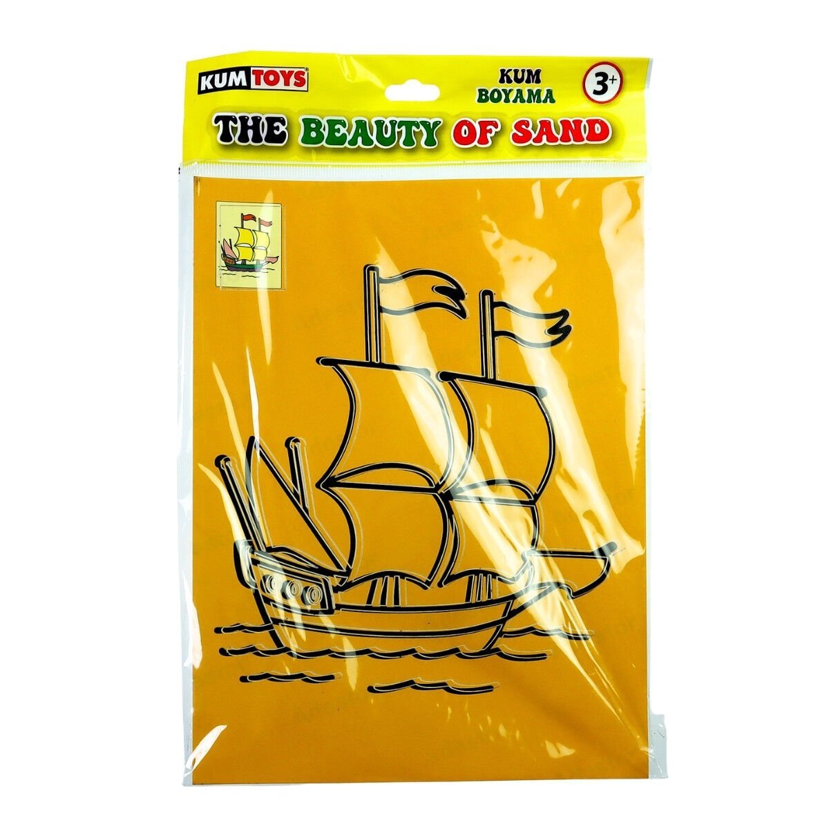 Kumtoys Kum Boyama Set 23x33cm Yelkenli Gemi