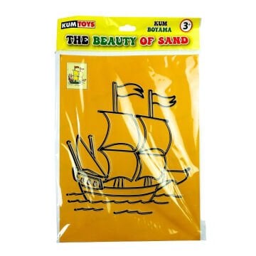 Kumtoys Kum Boyama Set 23x33cm Yelkenli Gemi