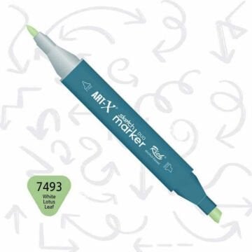 ART-X Çift Uçlu Sketch Marker Kalem 7493 White Lotus Leaf
