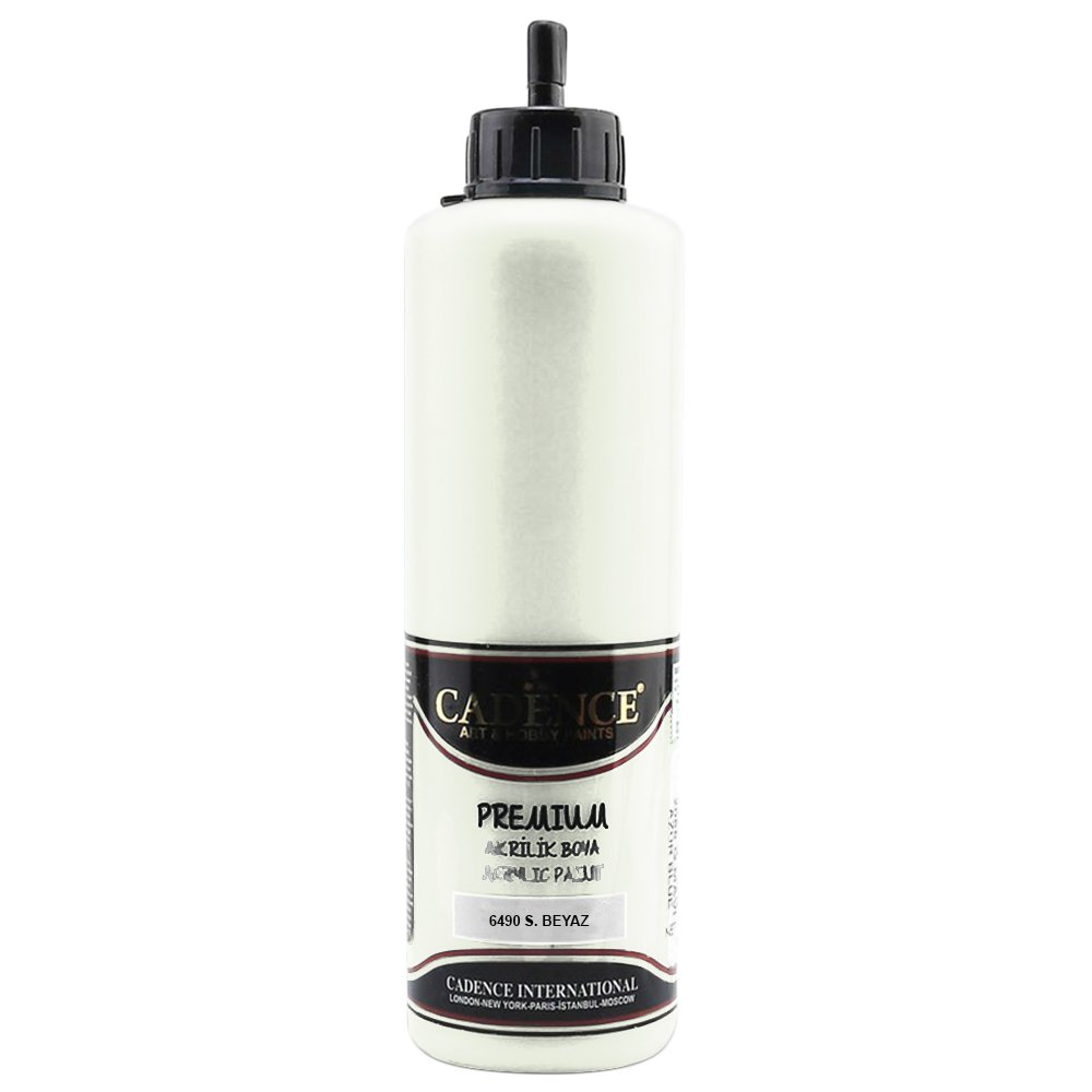 Cadence Premium Akrilik Boya 500ml 6490 S. Beyaz