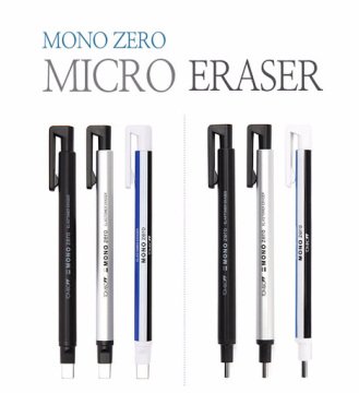 Tombow Mono Zero Kalem Silgi Yassı Uç 2.5x5mm Gümüş
