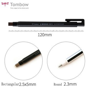 Tombow Mono Zero Kalem Silgi Yassı Uç 2.5x5mm Gümüş