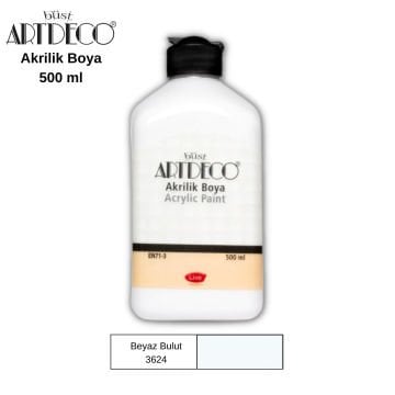 Artdeco Akrilik Boya 500ml 3624 Beyaz Bulut