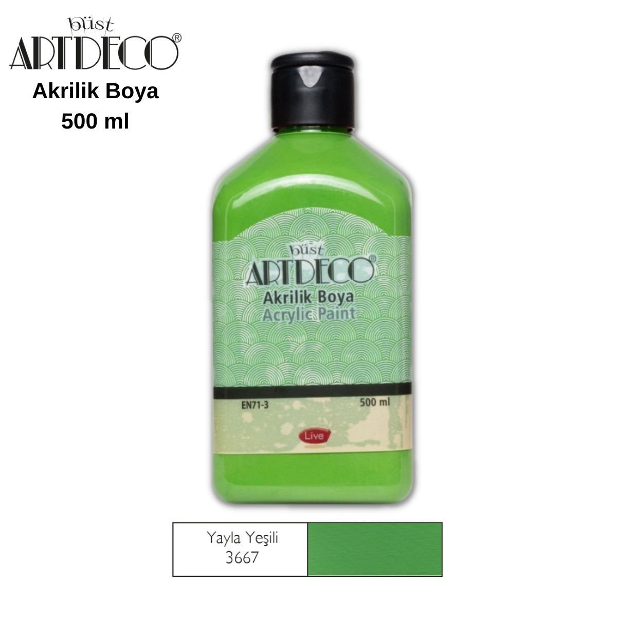 Artdeco Akrilik Boya 500ml 3667 Yayla Yeşili