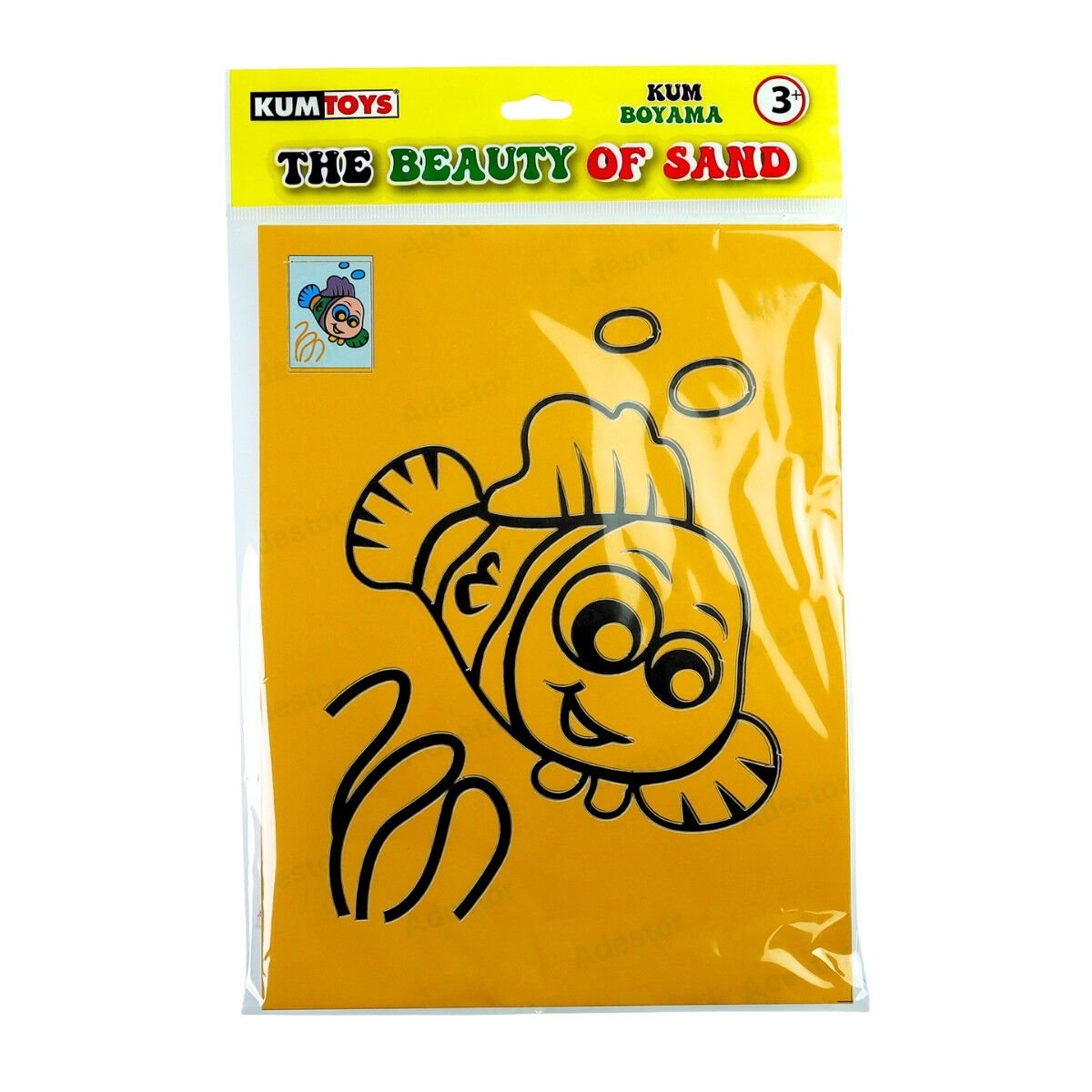 Kumtoys Kum Boyama Set 23x33cm Balık