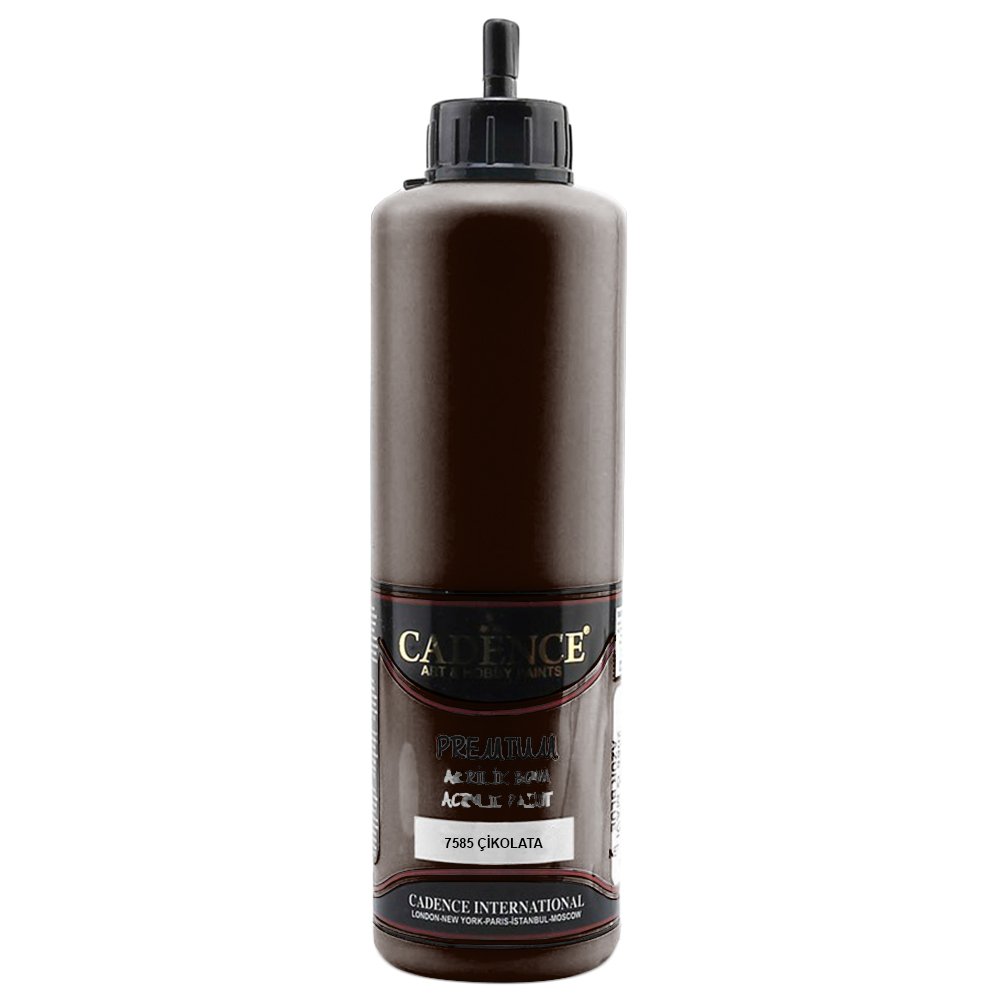 Cadence Premium Akrilik Boya 500ml 7585 Çikolata