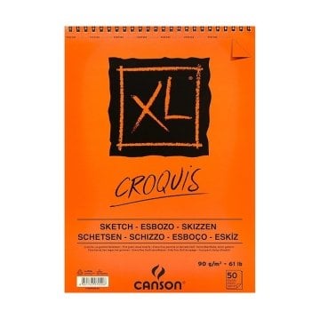 Canson Xl Eskiz Defteri A5 90gr 50yp Spiralli