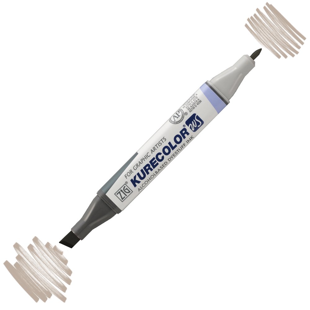 Zig Kurecolor Kc3000 Twin S Marker Kalem W06 Warm Gray 6
