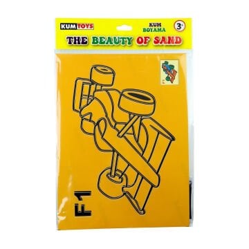 Kumtoys Kum Boyama Set 23x33cm Araba F1