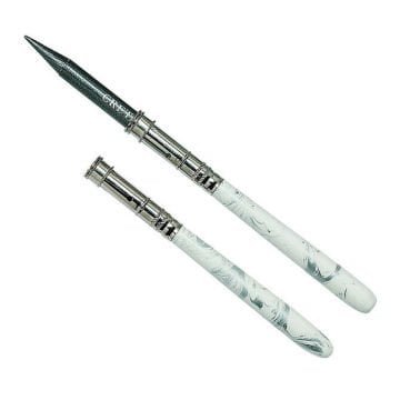Cretacolor Kalem Uzatıcı Beyaz Gümüş Mermer Desenli 43022A