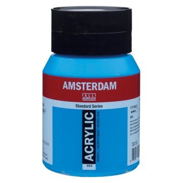 Amsterdam Akrilik Boya 500ml 582 Manganese Blue Phtalo