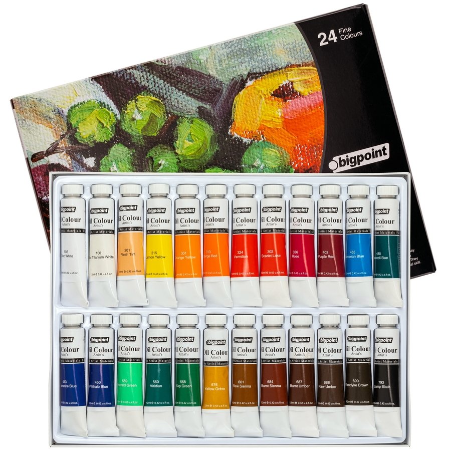 Bigpoint Yağlı Boya Seti 24 Renk x 12ml