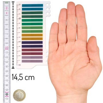 Kraf İndex Film (PP) 6x45mm 16lı 20yp Cetvelli Bright Color