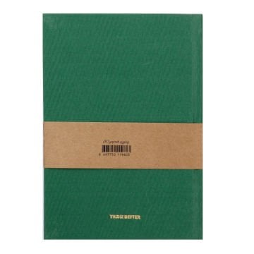 Yıldız Sert Kapaklı Prime 14x20cm 80yp Çizgisiz Yeşil Caretta