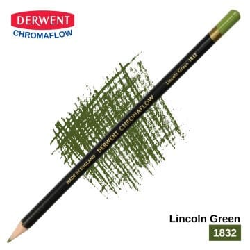 Derwent Chromaflow Kuru Boya Kalemi 1832 Lincoln Green