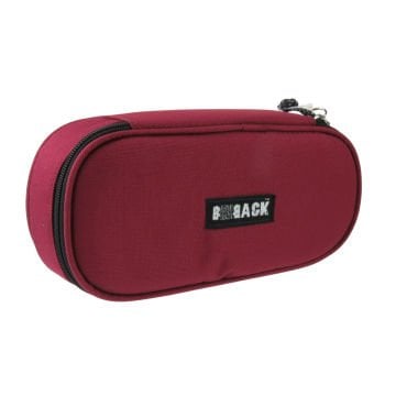 BBack Tek Bölmeli Fonksiyonel Kalem Çantası 22x10,5x6cm Vişne