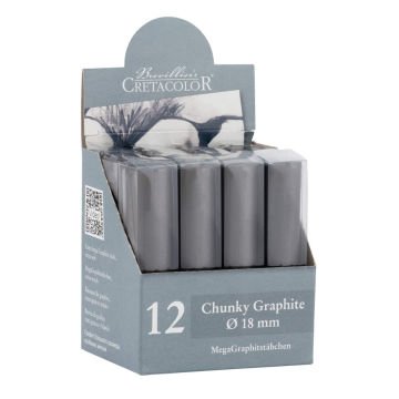 Cretacolor Chunky Graphite Dereceli Çizim Kömürü 8B 18x80mm 40900