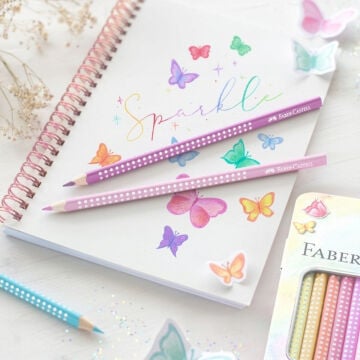 Faber Castell Sparkle Boya Kalem Kelebek Seti 12li