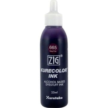 Zig Kurecolor Ink Alkol Bazlı Mürekkep 25ml 665 Deep Pink