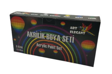 Art Elegant 6 Renk Akrilik Boya 60 Ml
