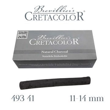 Cretacolor Sıkıştırılmış Kömür Füzen Çubuk Yuvarlak 12x130mm 10lu 49341