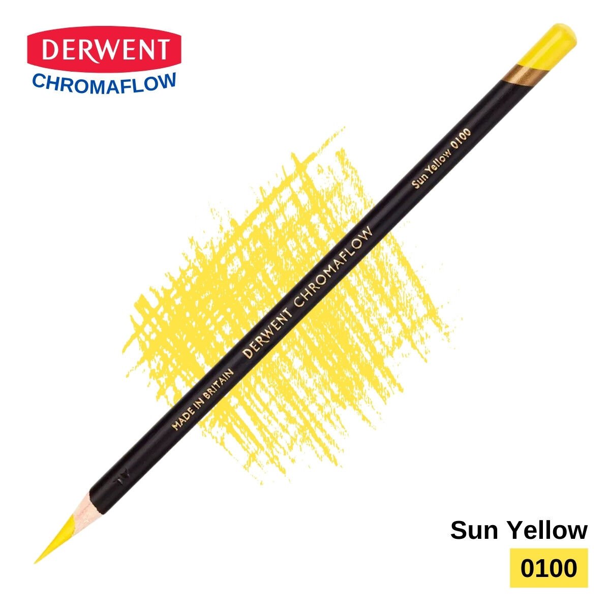 Derwent Chromaflow Kuru Boya Kalemi 0100 Sun Yellow