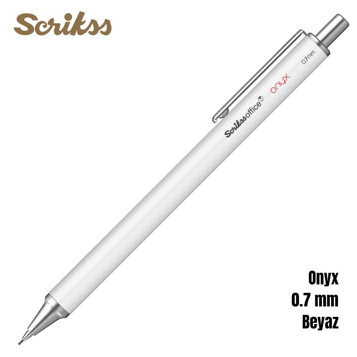 Scrikss Versatil Kalem Onyx 0.7mm Beyaz