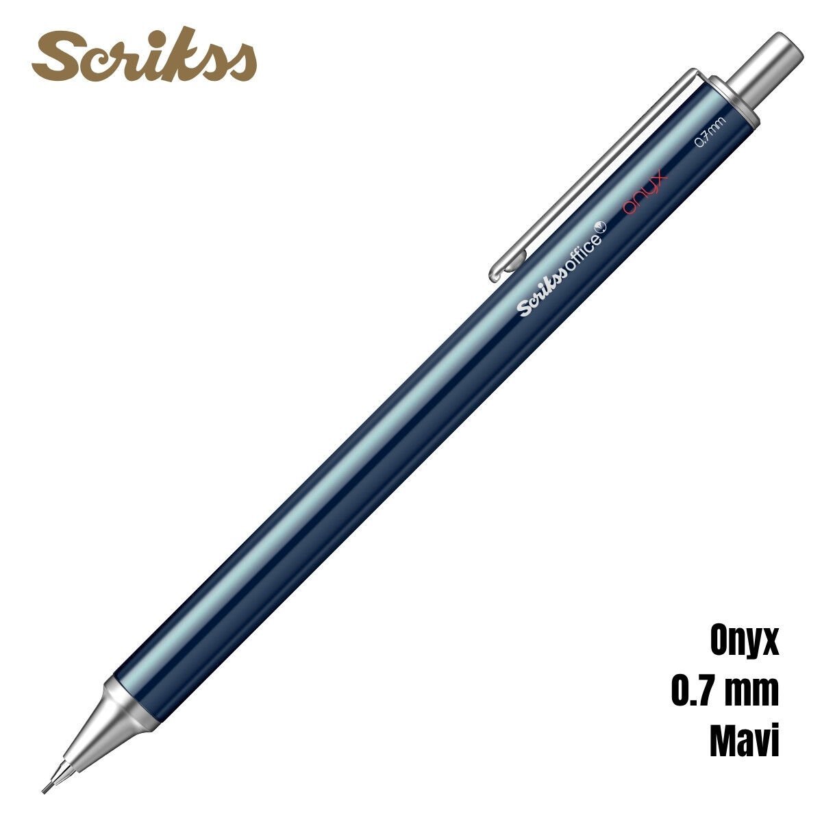 Scrikss Versatil Kalem Onyx 0.7mm Mavi