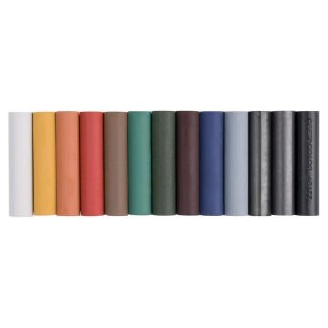 Cretacolor Art Chunky Colored Charcoal Renkli Kömür Çubuk Seti 12 Renk 49799