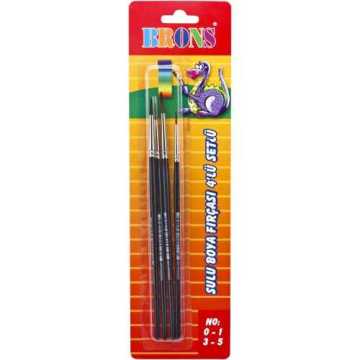 Brons BR-616 Suluboya Fırça Seti Seri 145 4lü (No 0-1-3-5)