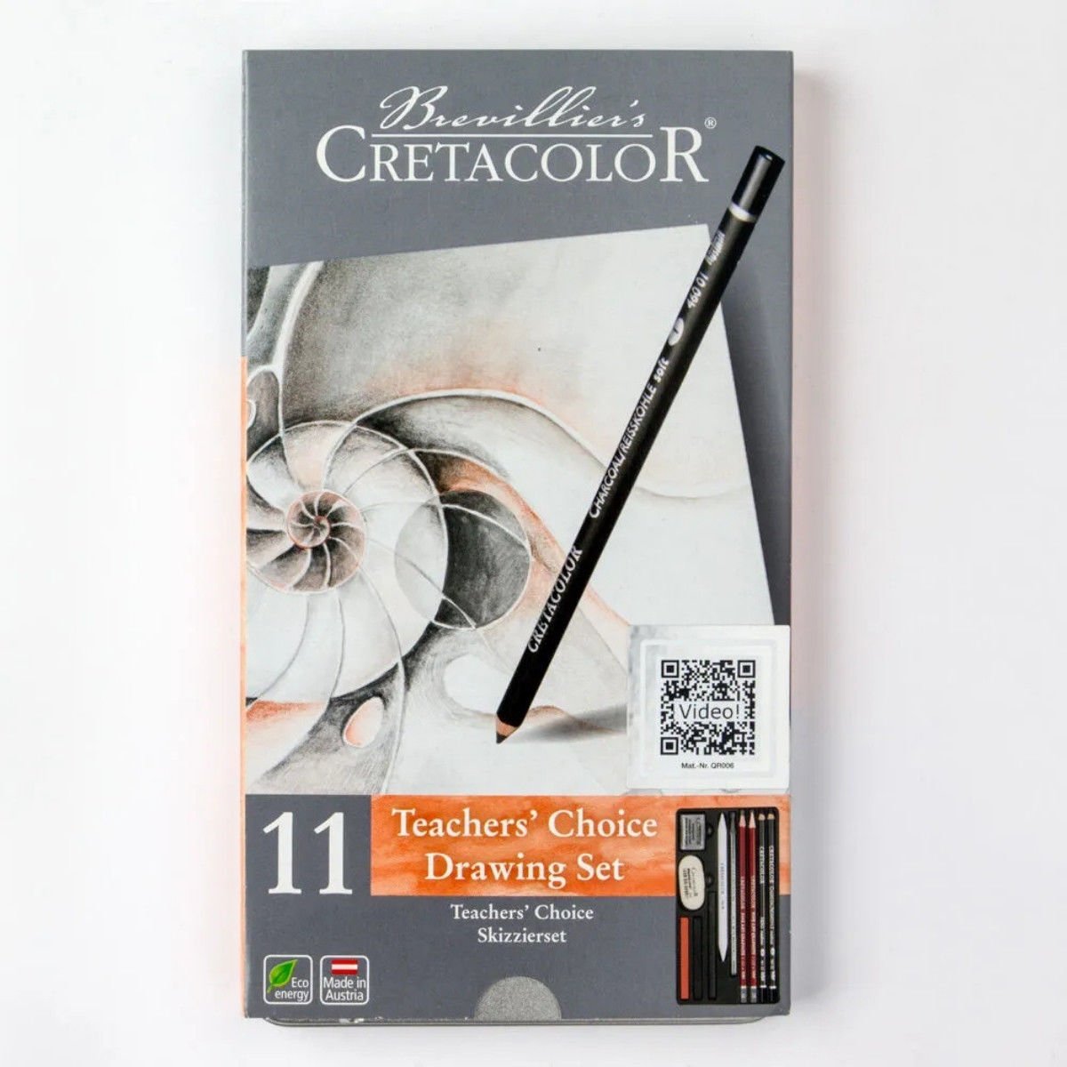 Cretacolor Teacher's Choice Drawing Set Çizim Seti Metal Kutu Temel Beginner 11 Parça 40033