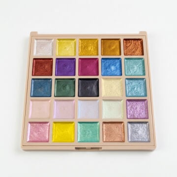 Craft And Arts Profesyonel Sulu Boya Tablet Seti 25li Metalik