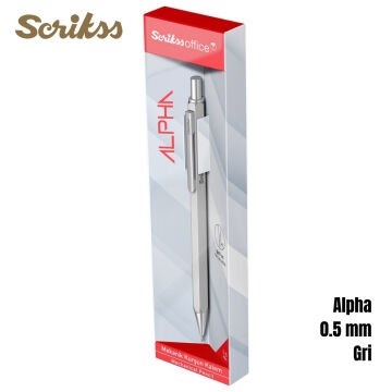 Scrikss Versatil Kalem Alpha 0.5mm Gri