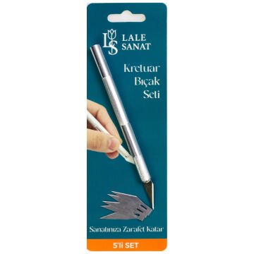 Lale Sanat Kretuar Bıçağı 5li Yedek